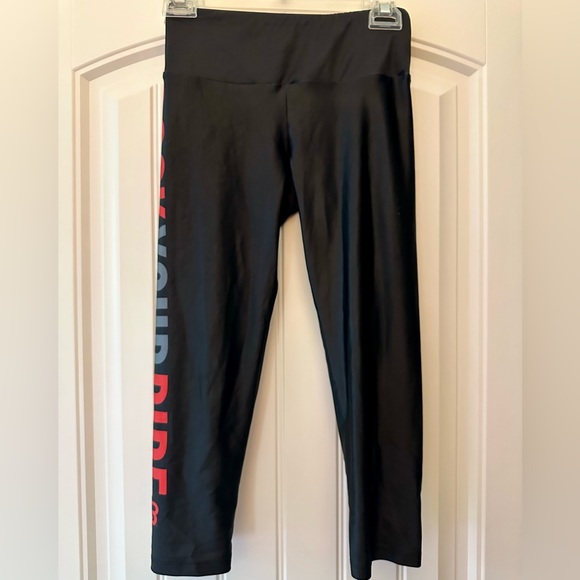 CycleBar GOLDSHEEP Rock Your Ride Workout Leggings Spin Size S - Picture 2 of 4